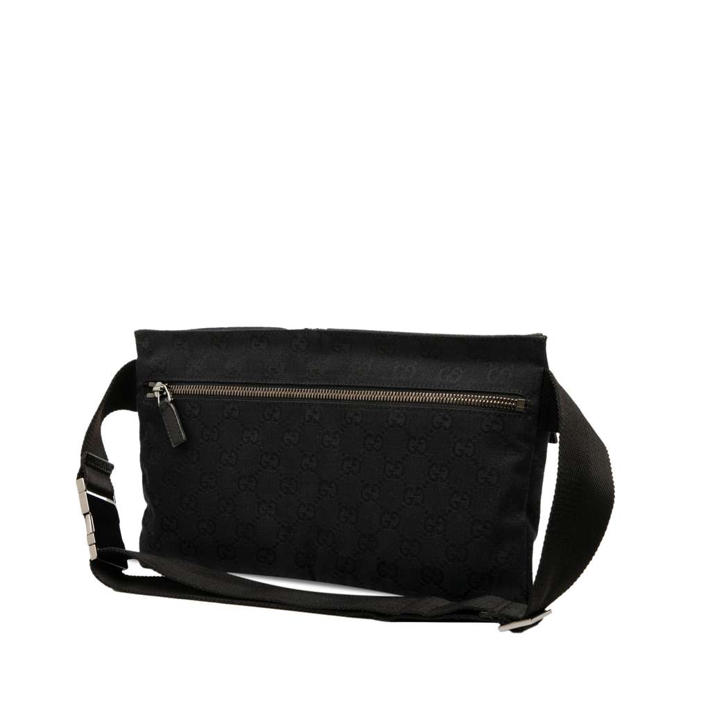 Gucci GG Canvas Double Pocket Belt Bag - 2