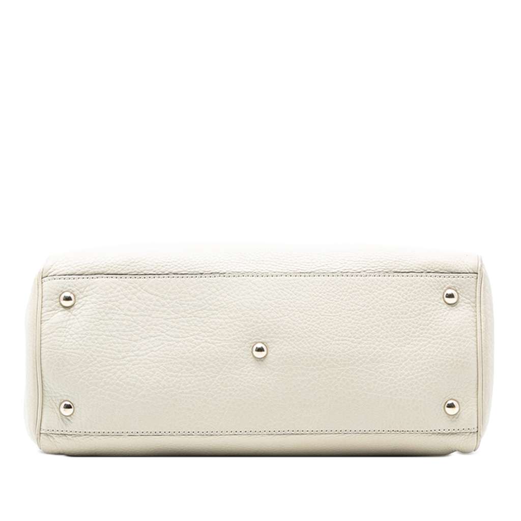 Gucci Medium Calfskin Bamboo Shopper Satchel - 3