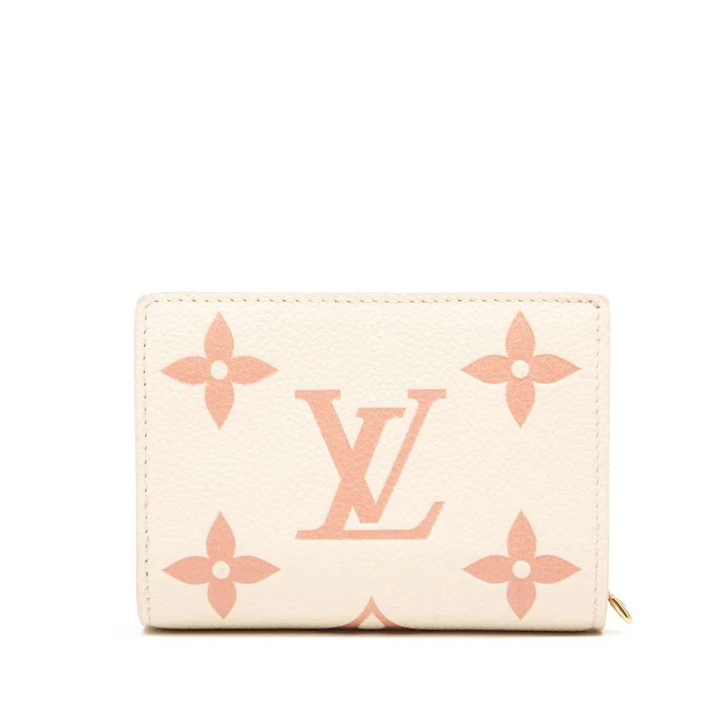 Louis Vuitton Monogram Empreinte Clea Wallet Pink Leather Good - Front View