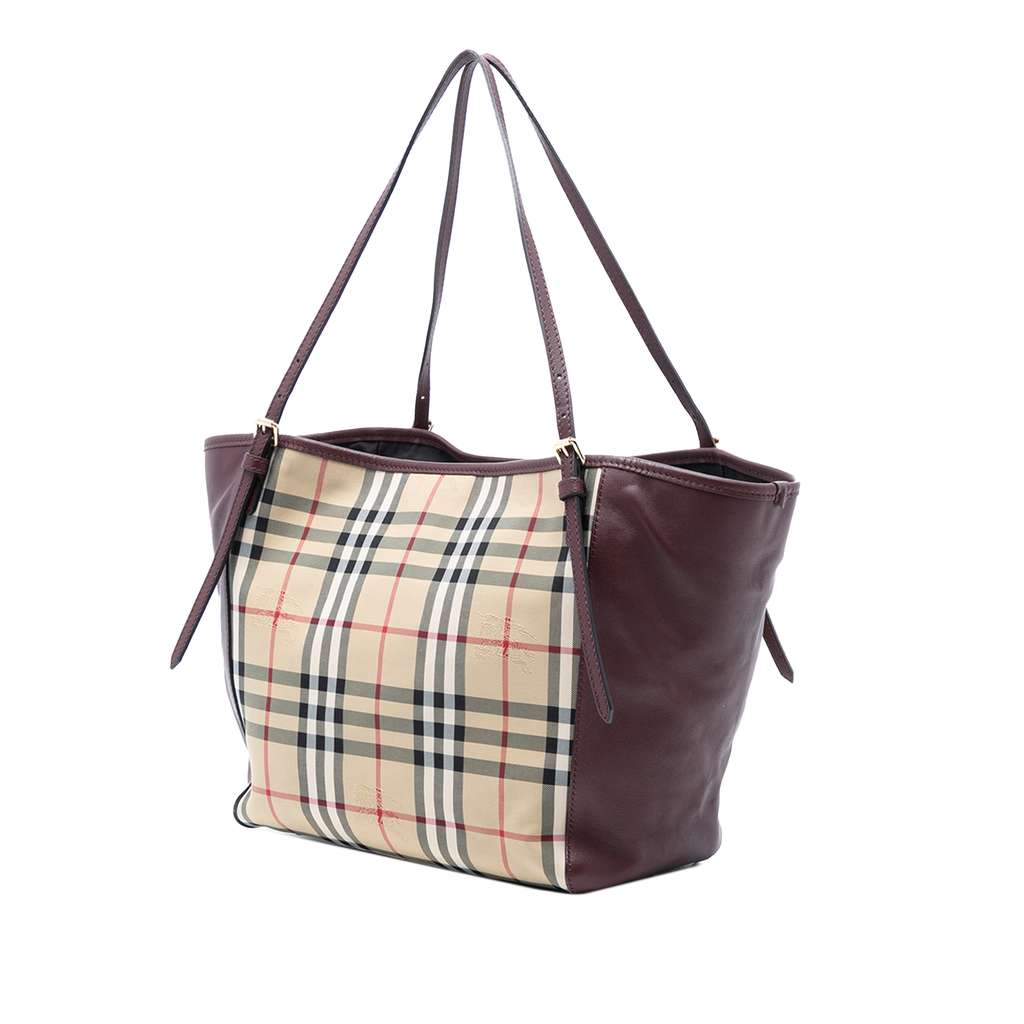 Burberry Small Haymarket Check Canvas and Leather Canterbury Tote - 2