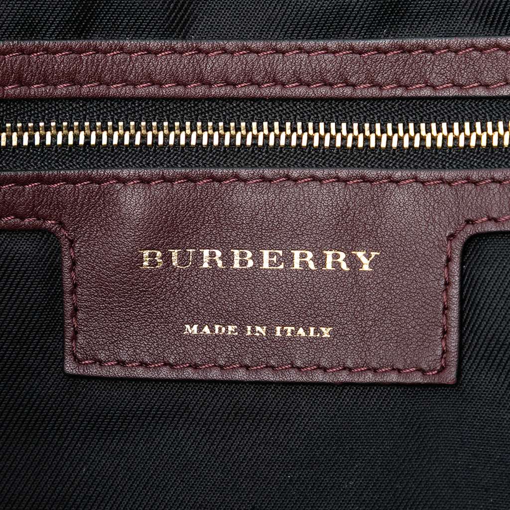 Burberry Small Haymarket Check Canvas and Leather Canterbury Tote - 5