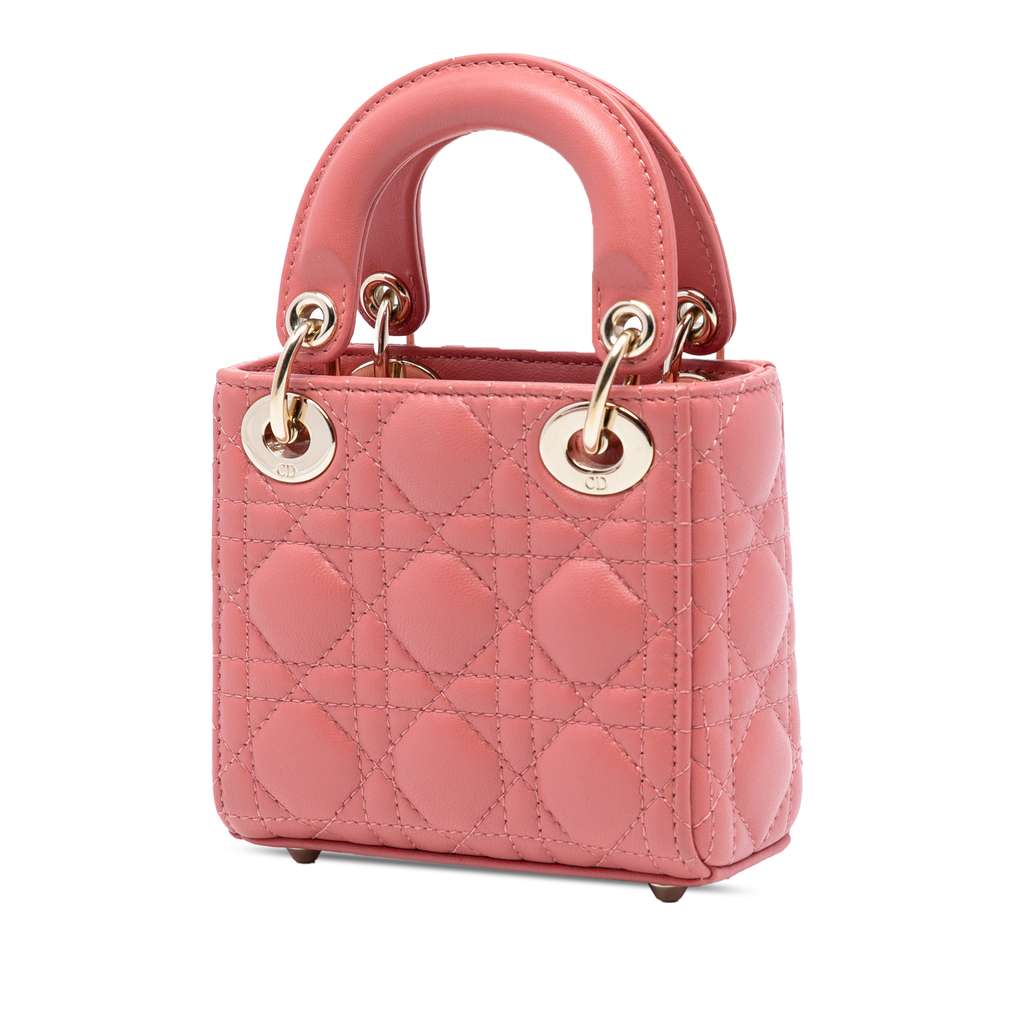 Dior Micro Lambskin Cannage Lady Dior - 2