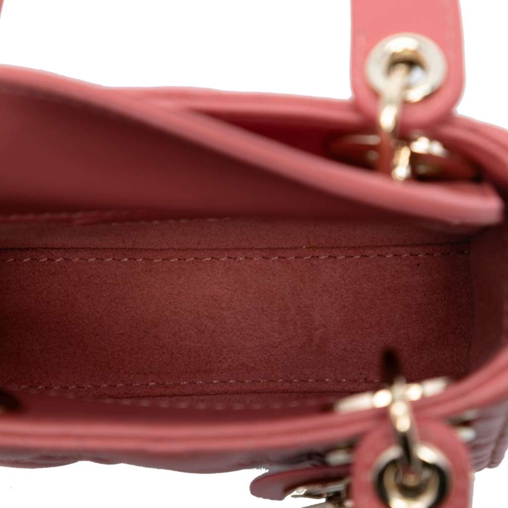 Dior Micro Lambskin Cannage Lady Dior - 4