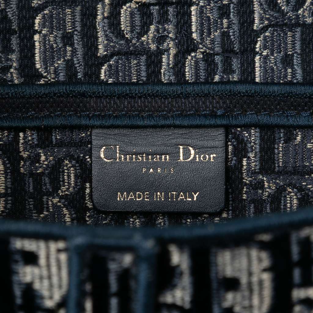 Dior Oblique Embroidered Velvet Saddle Bag - 5