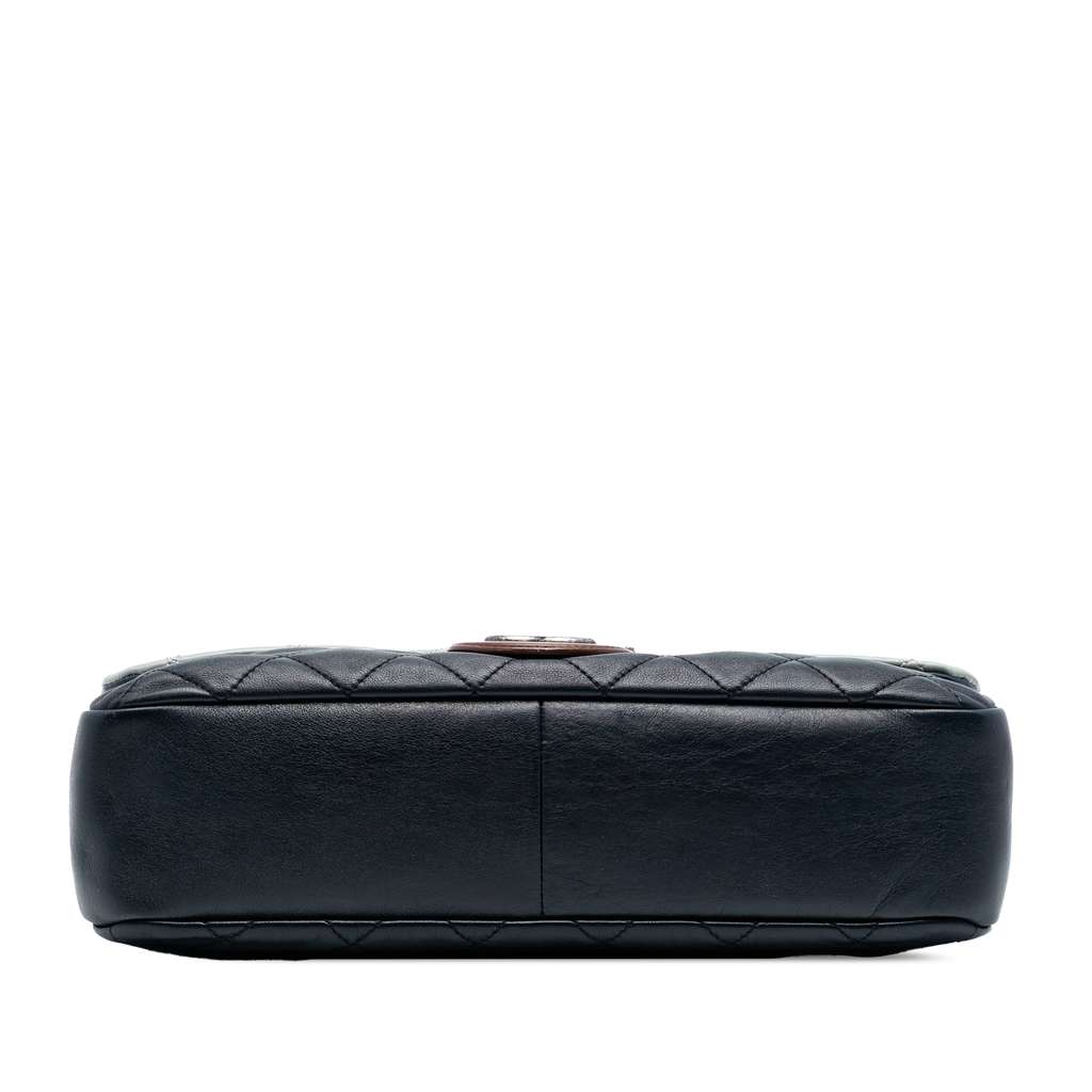 Chanel Large Tricolor Quilted Lambskin Country Chic Flap - 3