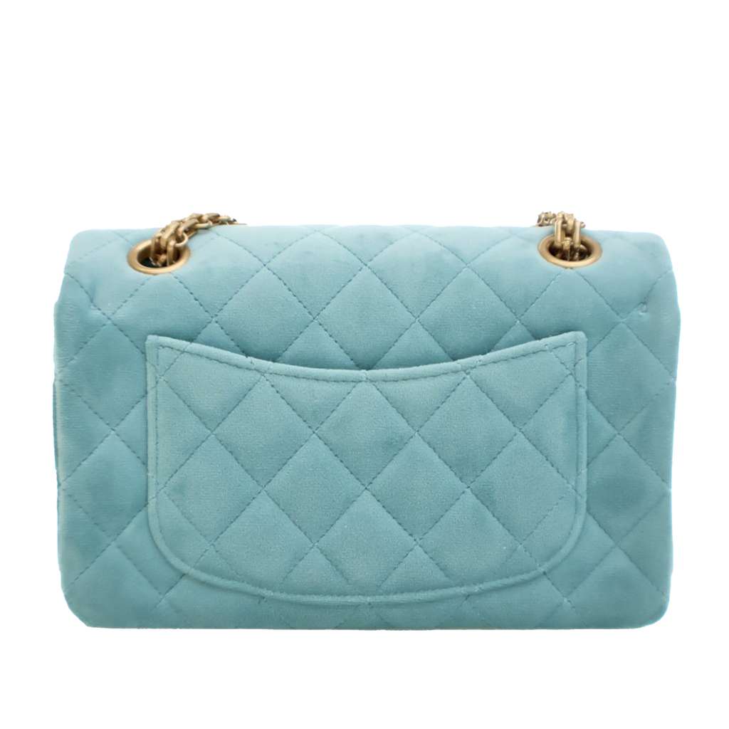 Chanel Quilted Velvet Reissue 2.55 Single Flap 224 - 4