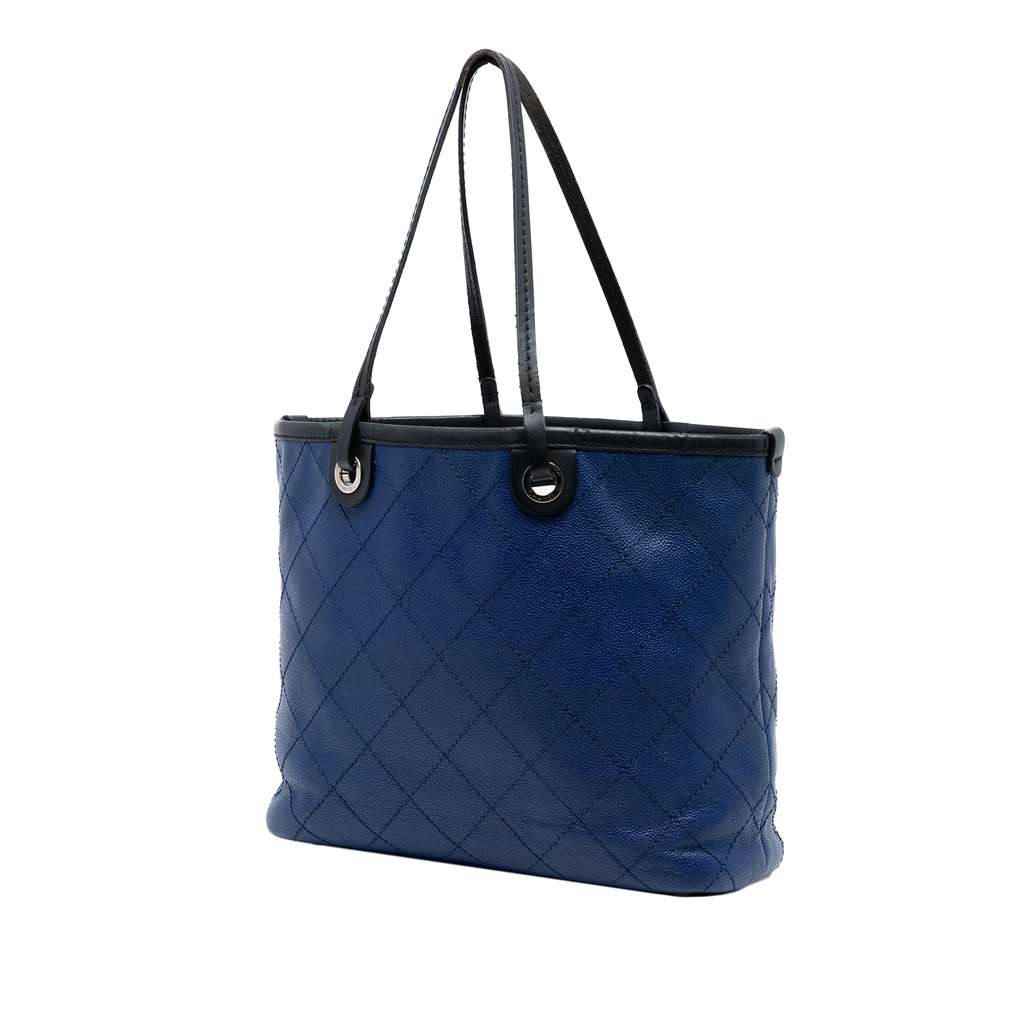 Chanel Quilted Caviar Shopping Fever Tote - 2