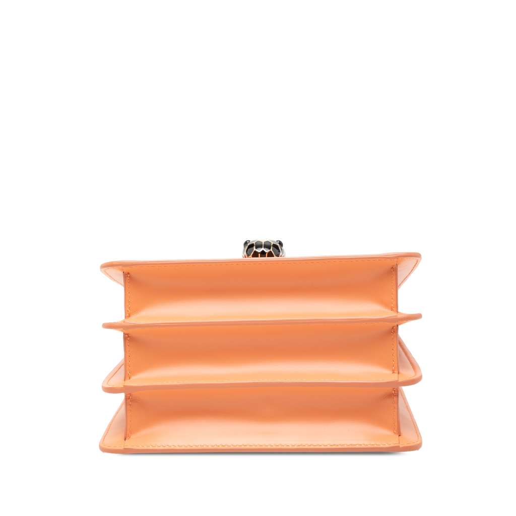 Bvlgari Small Calfskin Serpenti Forever Top Handle Bag - 3