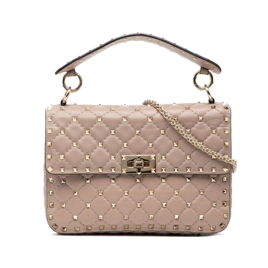 Valentino Medium Nappa Rockstud Spike Satchel