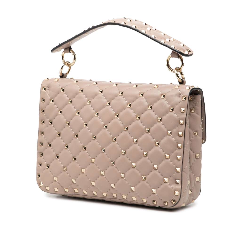 Valentino Medium Nappa Rockstud Spike Satchel - 2