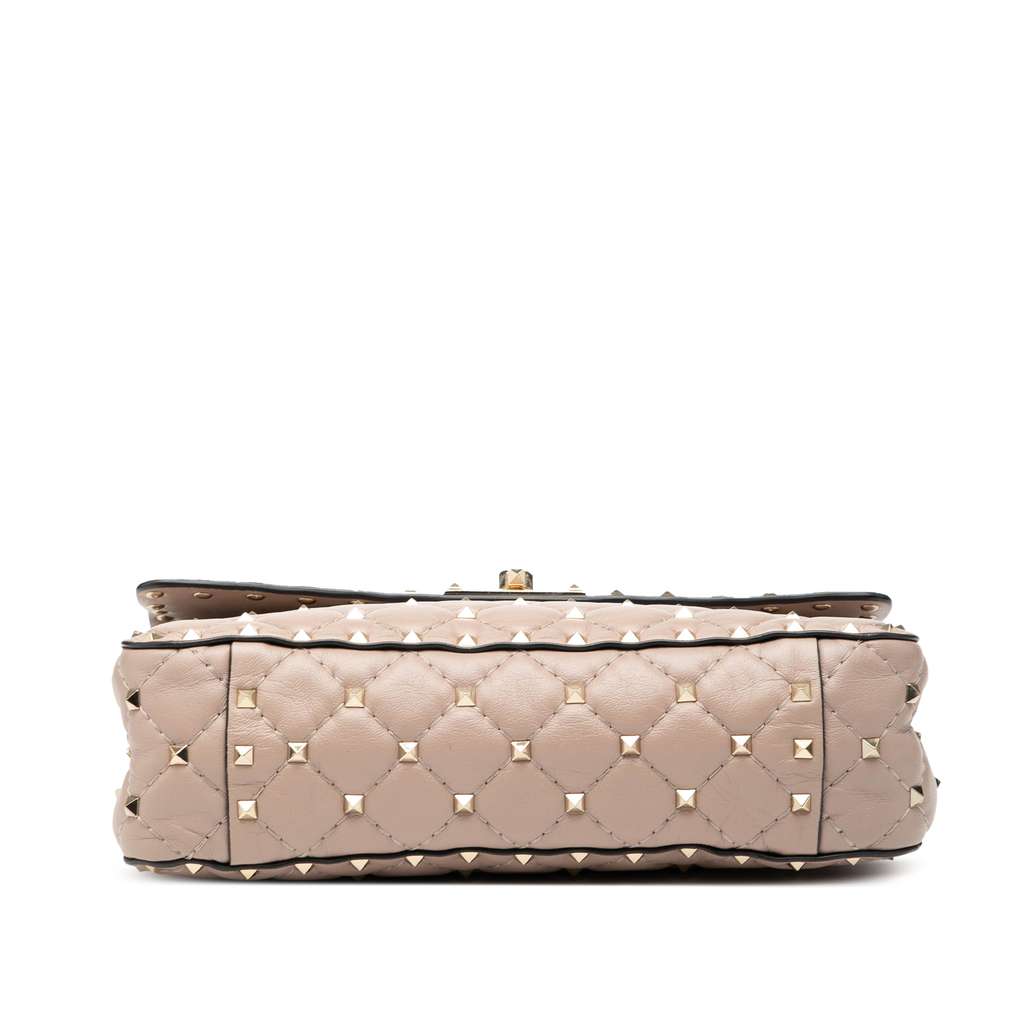 Valentino Medium Nappa Rockstud Spike Satchel - 3
