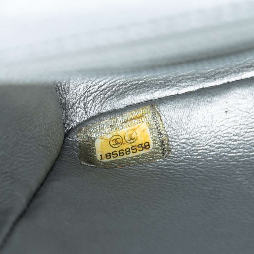 Chanel Small Quilted Metallic Lambskin Single Flap - 5