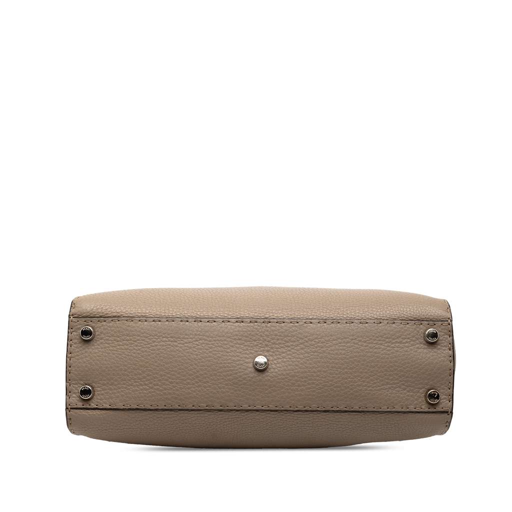 Fendi Medium Leather Selleria Peekaboo Iconic Satchel - 3