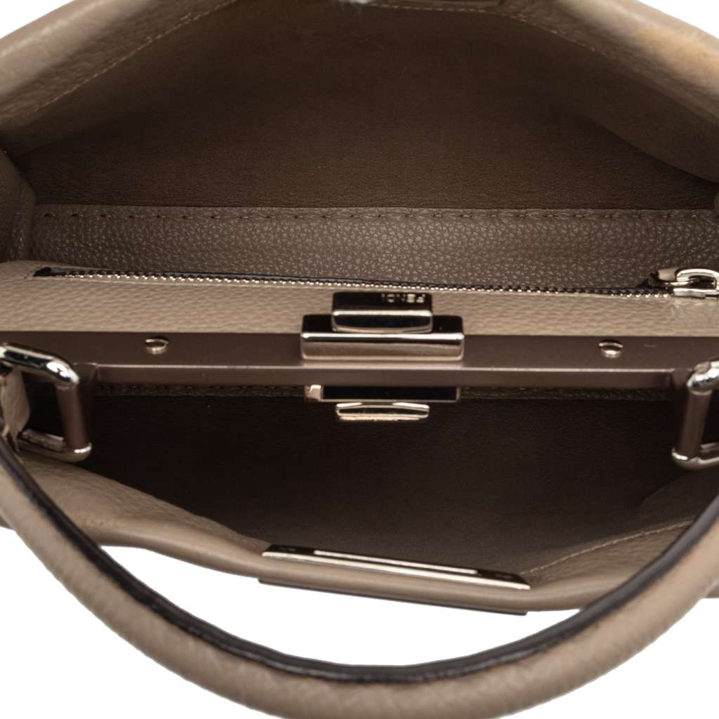 Fendi Medium Leather Selleria Peekaboo Iconic Satchel - 4
