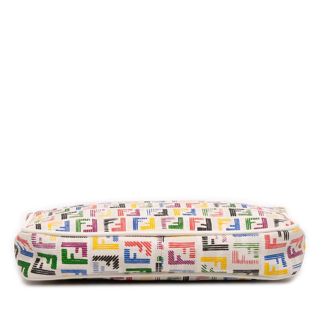 Fendi Multicolor Zucchino Spalmati Chain Pochette - 3