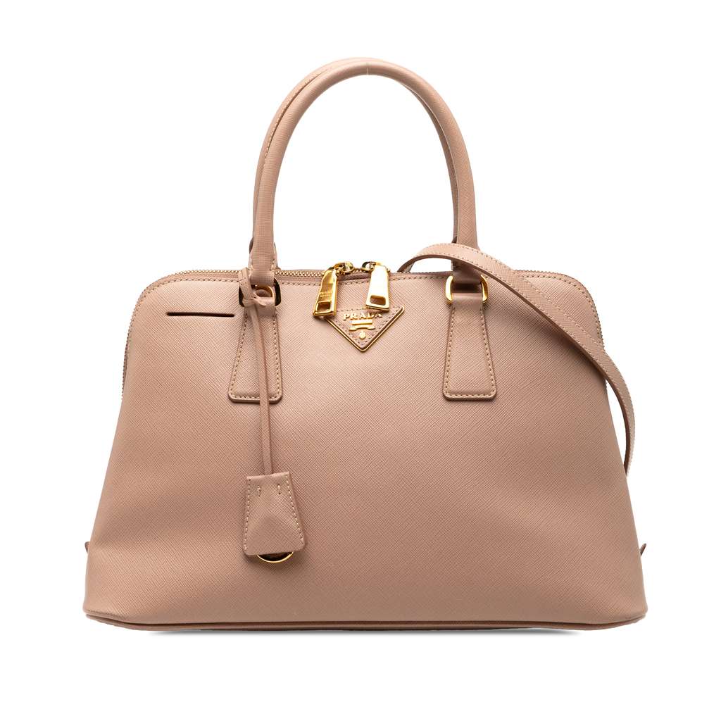 Prada Medium Saffiano Lux Promenade Satchel