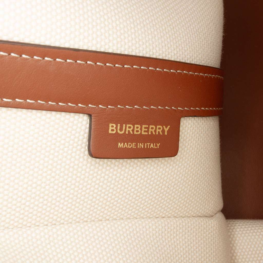 Burberry Small Canvas Logo Peggy Bucket Bag - 5
