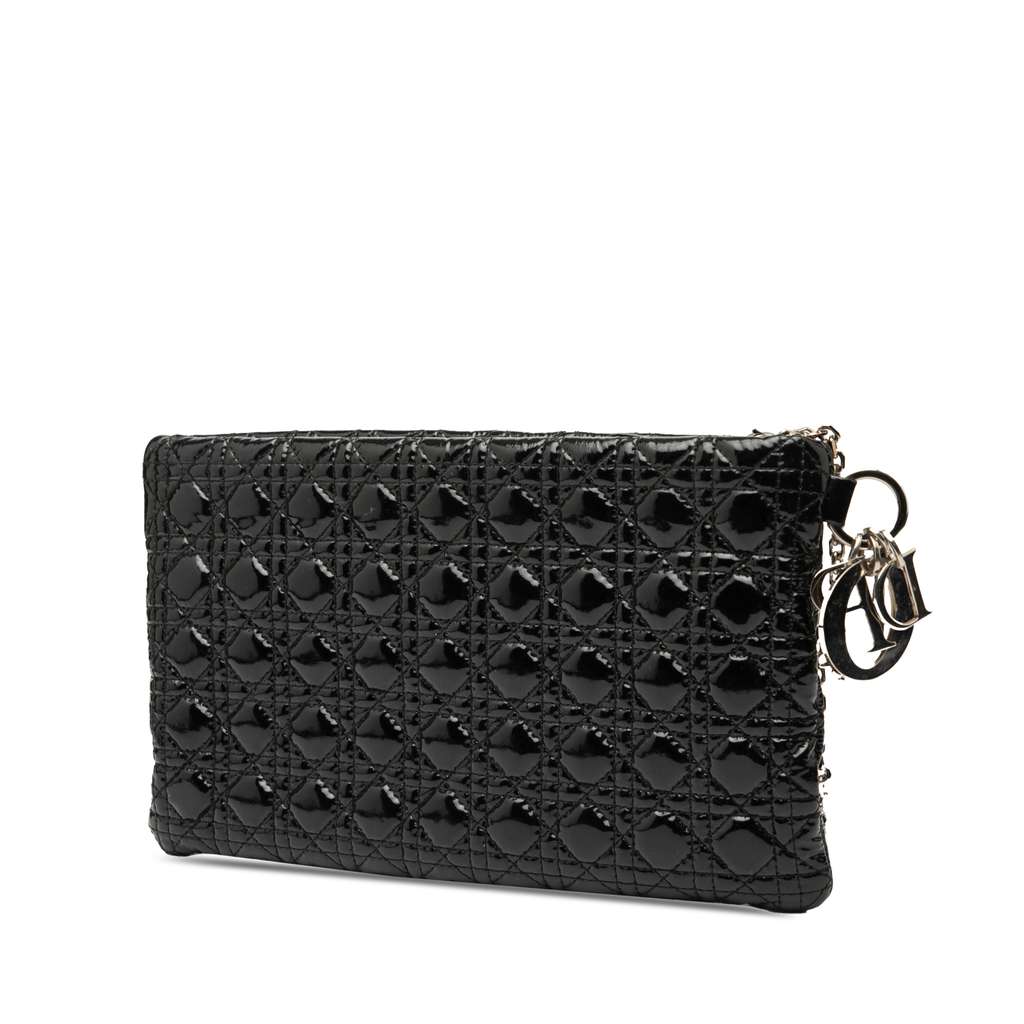 Dior Patent Cannage Panarea Clutch - 2
