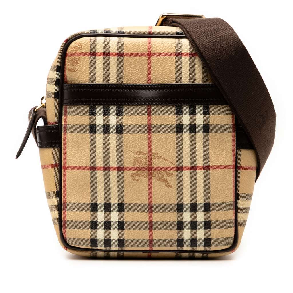 Burberry Haymarket Check Coated Canvas Crossbody