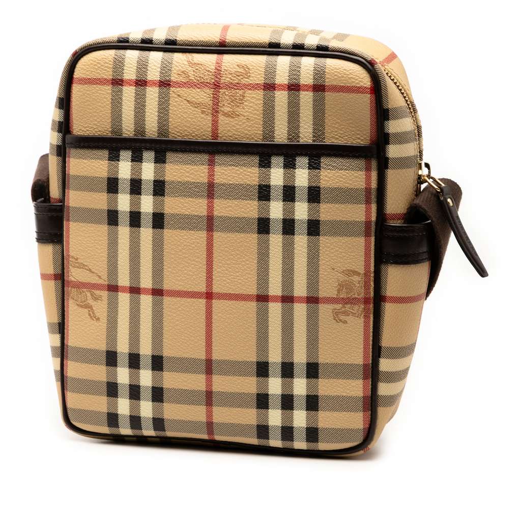 Burberry Haymarket Check Coated Canvas Crossbody - 2