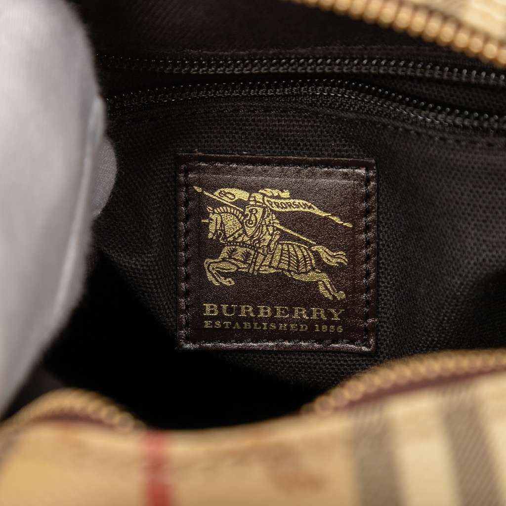 Burberry Haymarket Check Coated Canvas Crossbody - 5