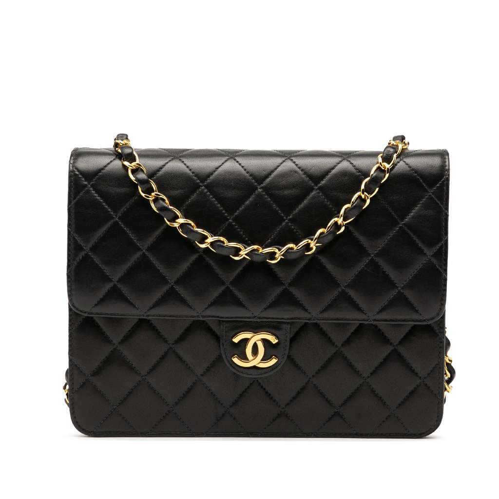 Chanel Small CC Quilted Lambskin Single Flap