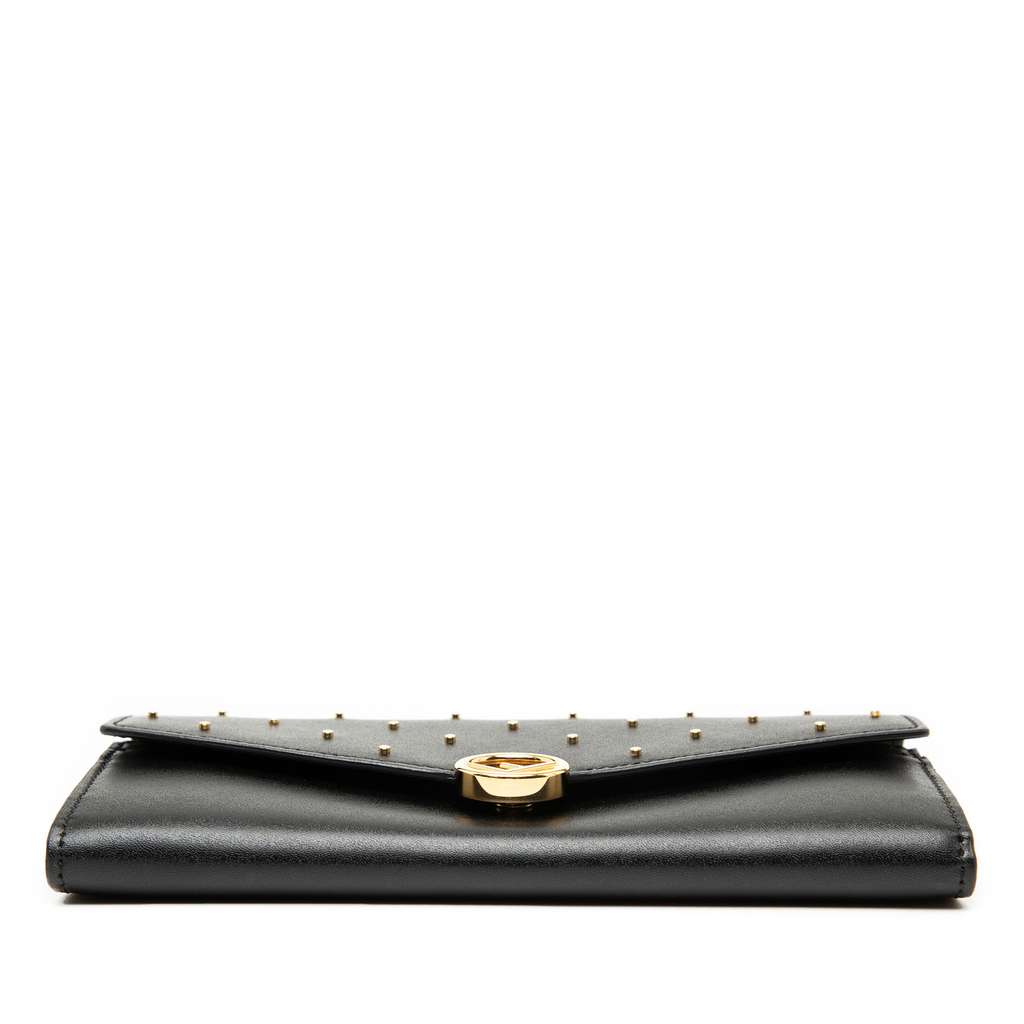 Fendi Studded Leather F is Fendi Continental Envelope Wallet On Chain - 3