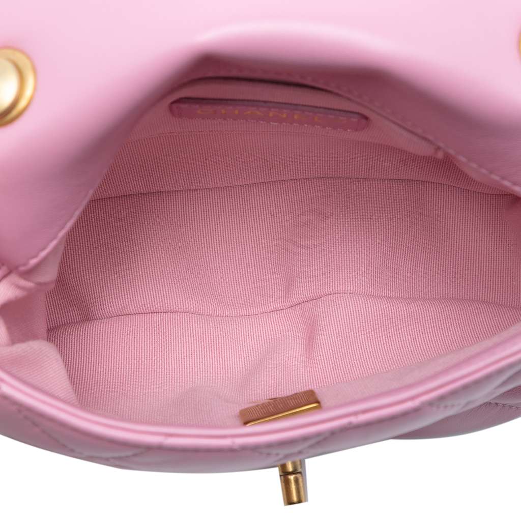 Chanel Mini Quilted Lambskin Lacquered Chain Flap - 4