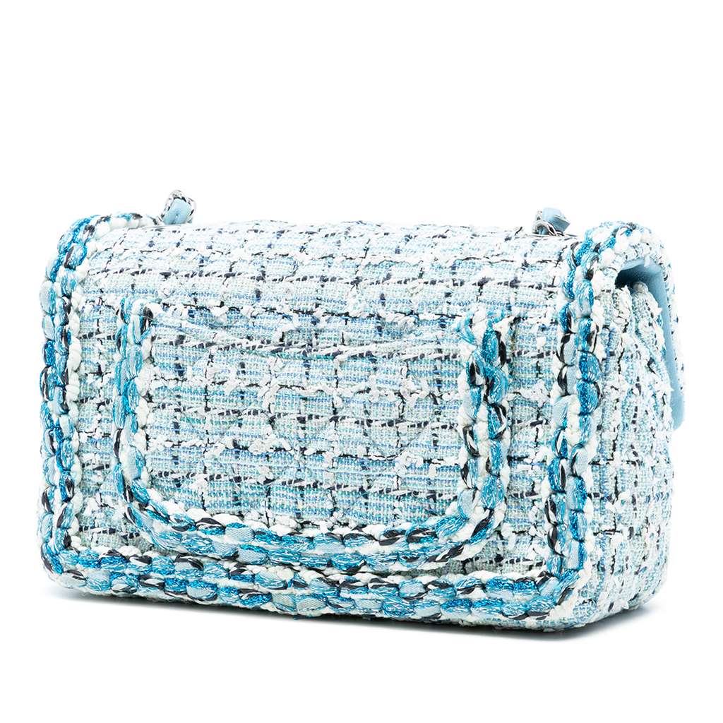 Chanel Mini Rectangular Classic Tweed Braided Single Flap - 2