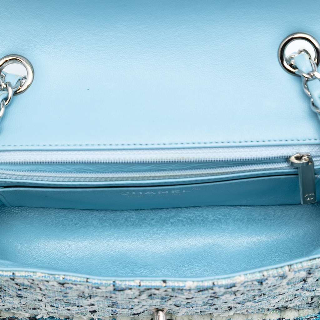 Chanel Mini Rectangular Classic Tweed Braided Single Flap - 4