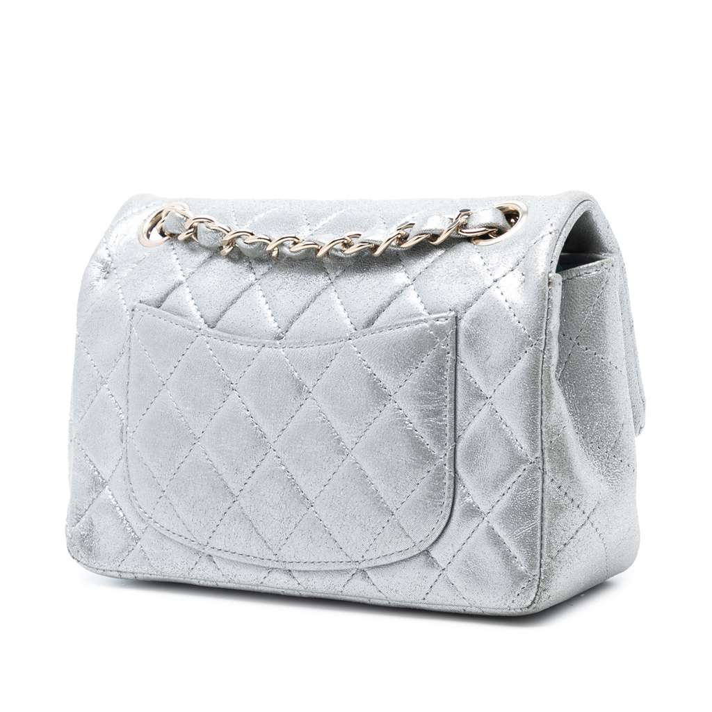 Chanel Mini Rectangular Classic Iridescent Calfskin Single Flap - 2