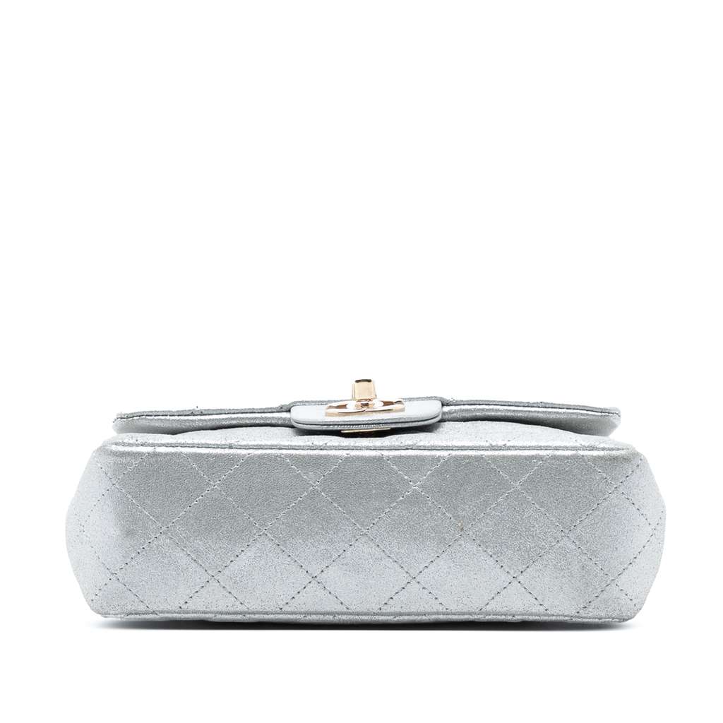 Chanel Mini Rectangular Classic Iridescent Calfskin Single Flap - 3