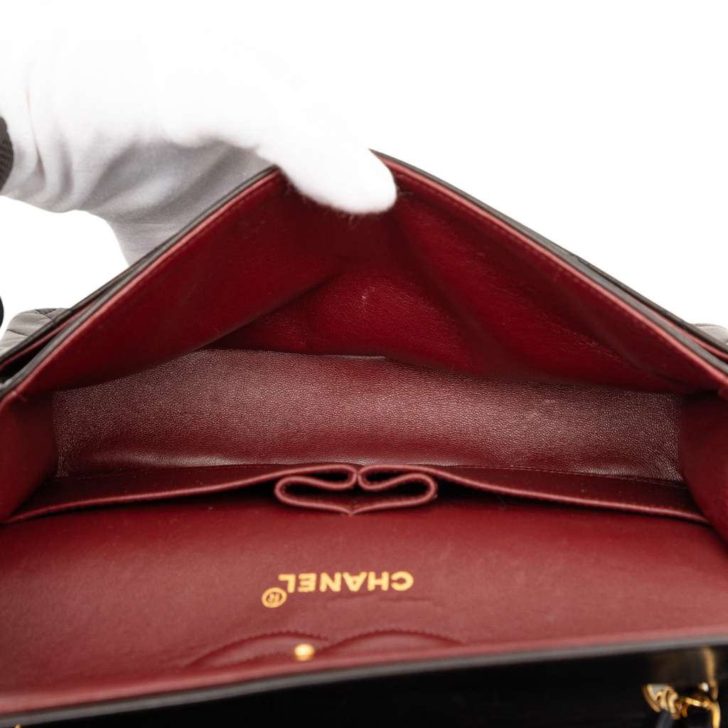 Chanel Medium Classic Lambskin Double Flap - 4