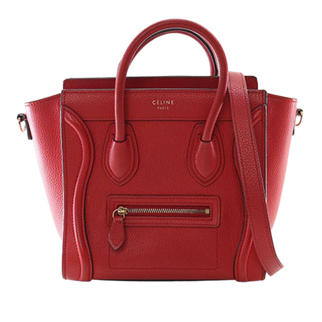 Celine Nano Leather Luggage Tote