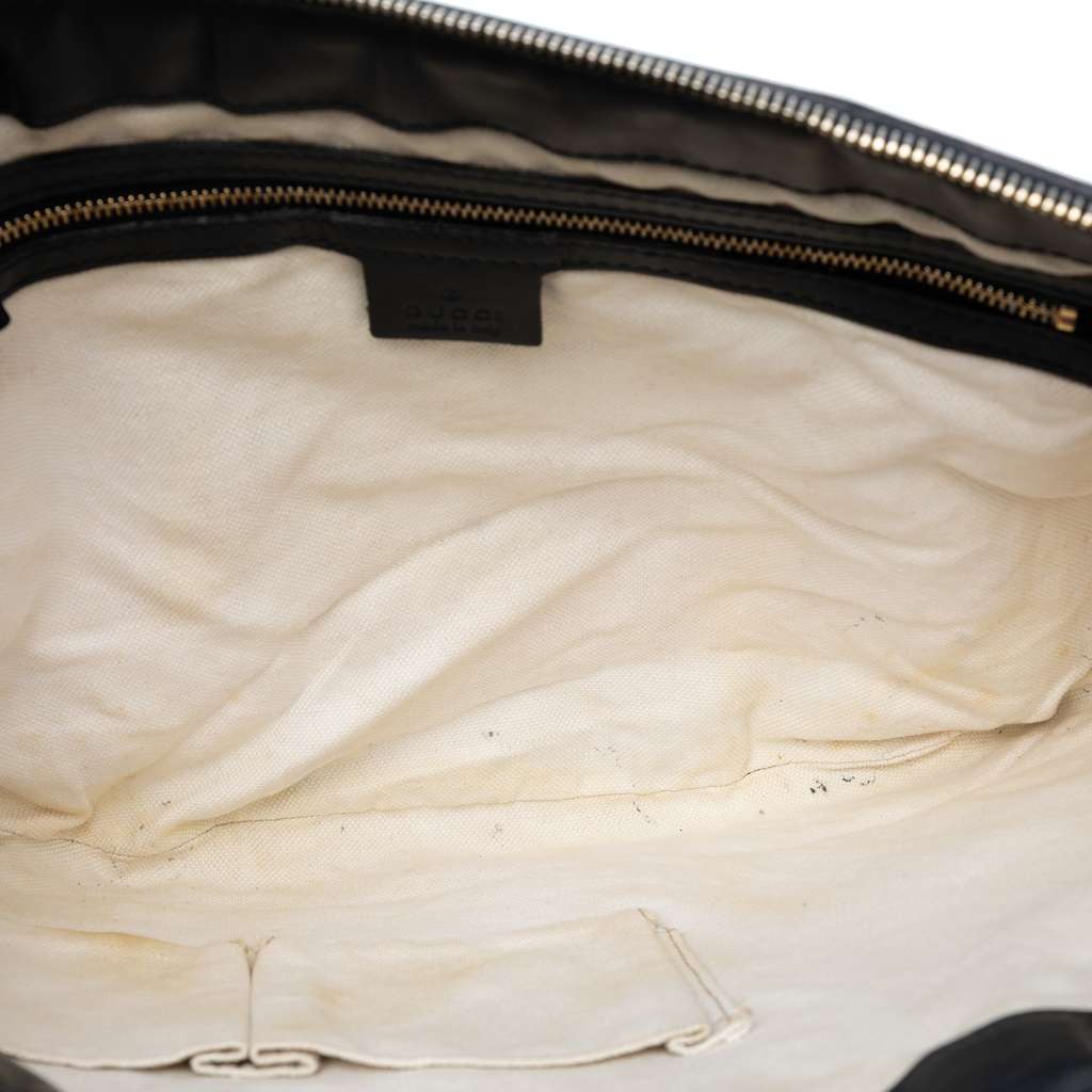 Gucci Medium GG Canvas Web Half Moon Crossbody - 4