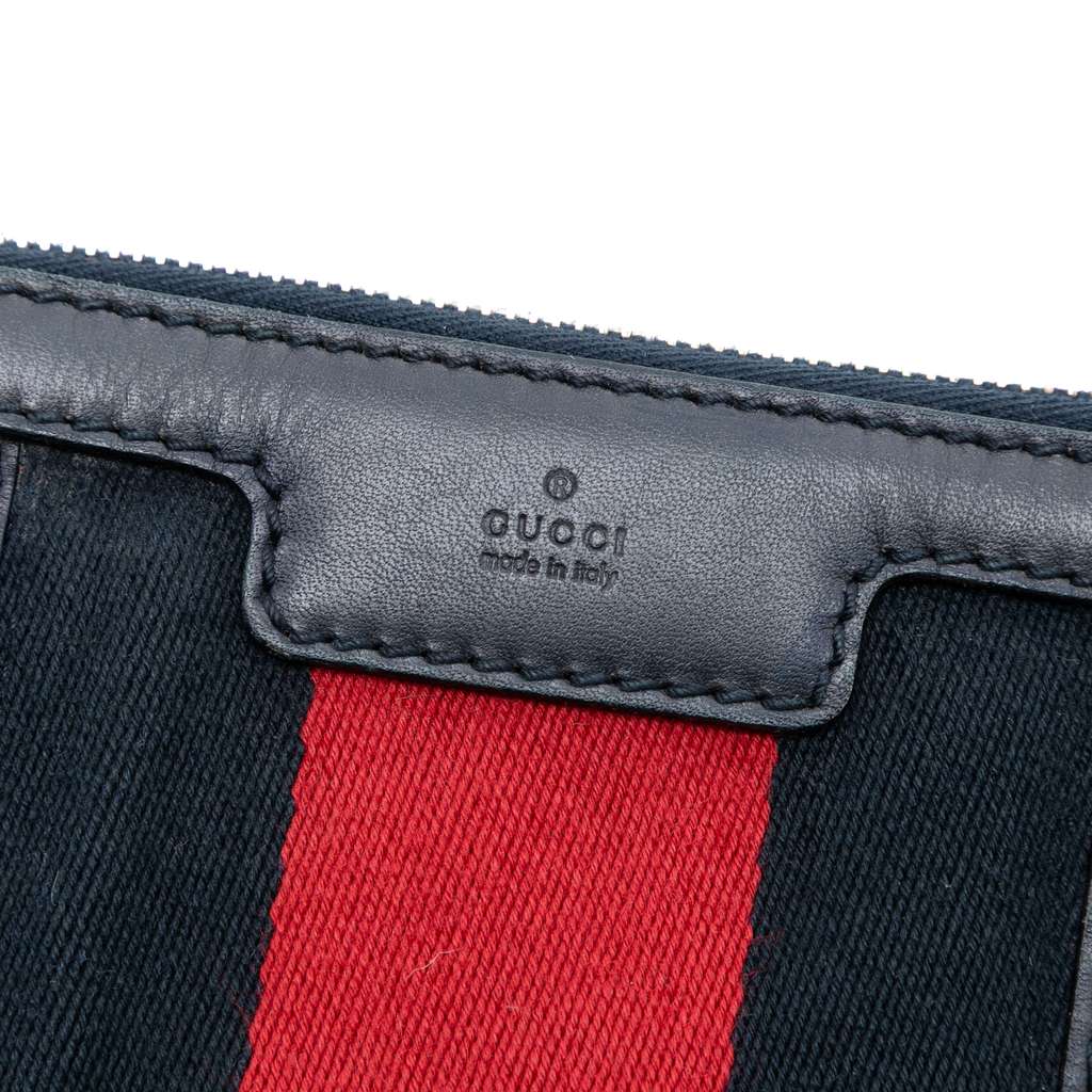 Gucci Medium GG Canvas Web Half Moon Crossbody - 5