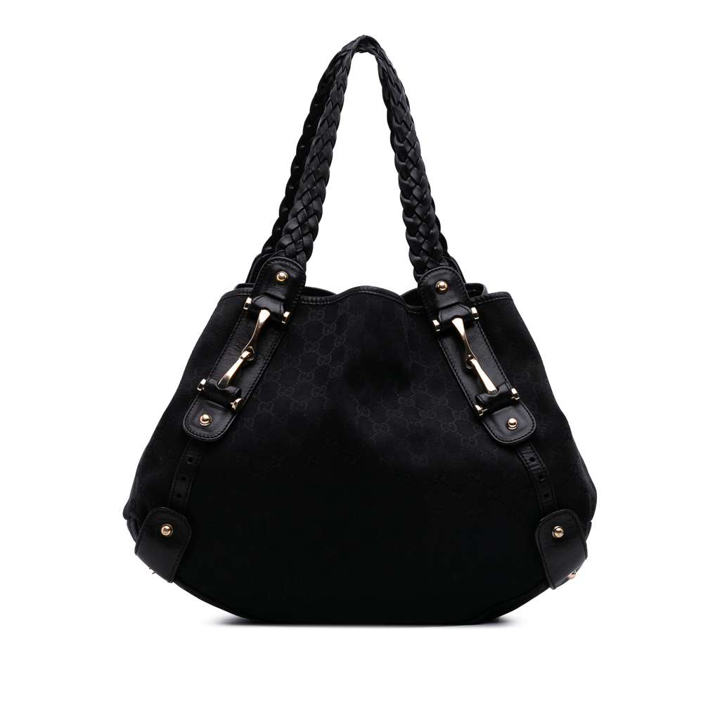 Gucci GG Canvas Horsebit Pelham Shoulder Bag