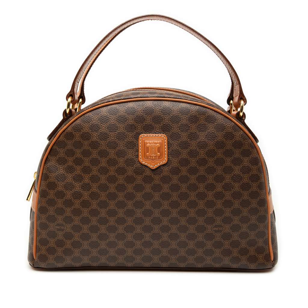 Celine Macadam Coated Canvas Dome Handbag