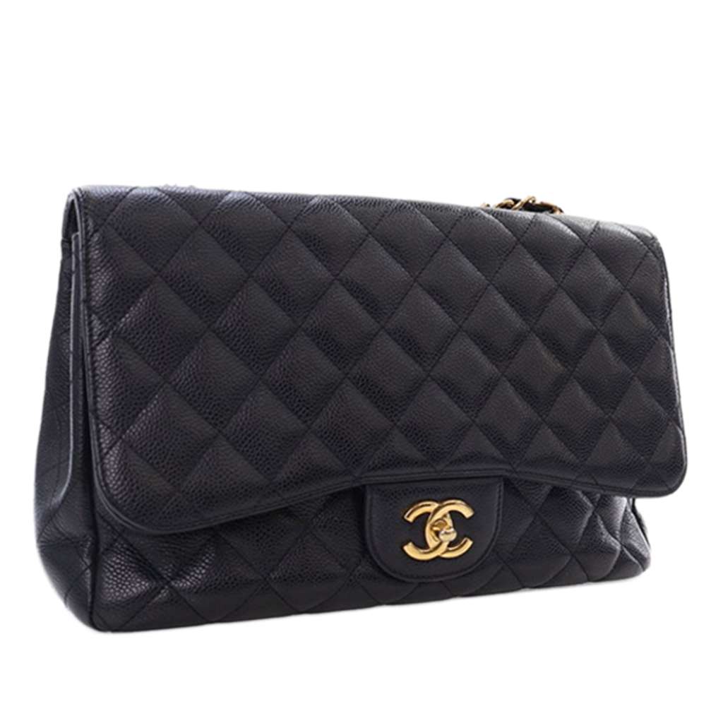 Chanel Jumbo Classic Caviar Single Flap - 3