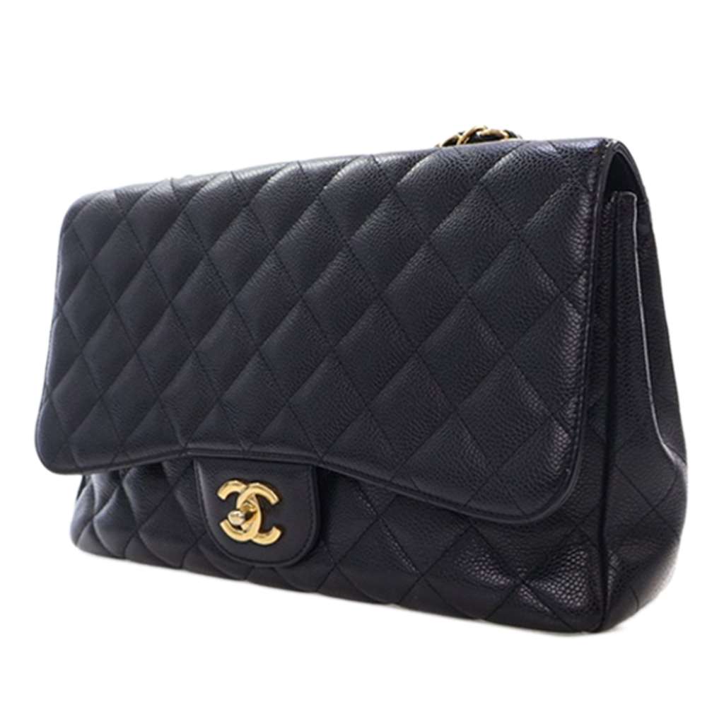 Chanel Jumbo Classic Caviar Single Flap - 4