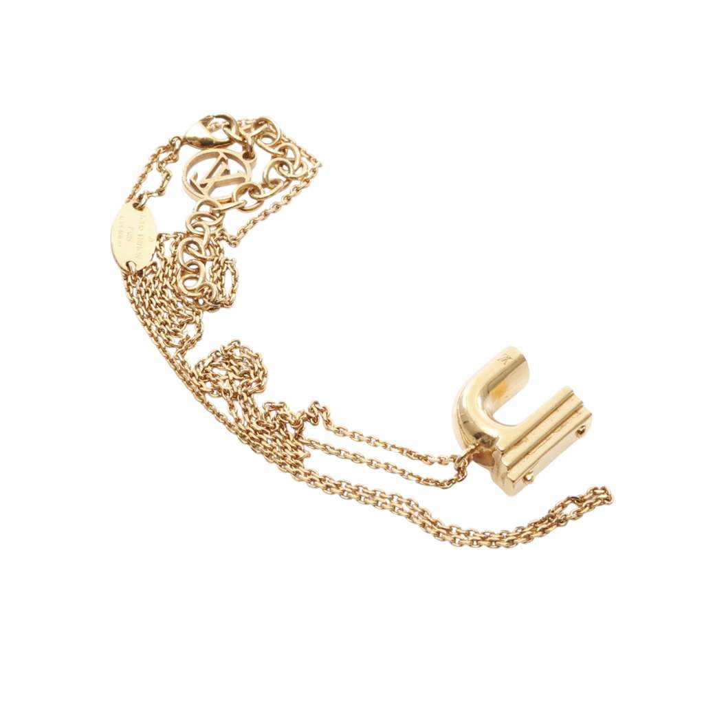 Louis Vuitton Gold Plated LV and Me Letter n Necklace - 3