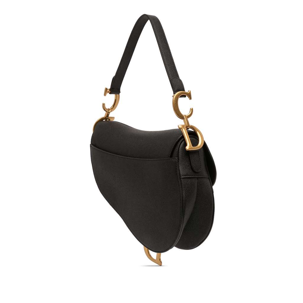 Dior Grained Calfskin Saddle Bag - 2
