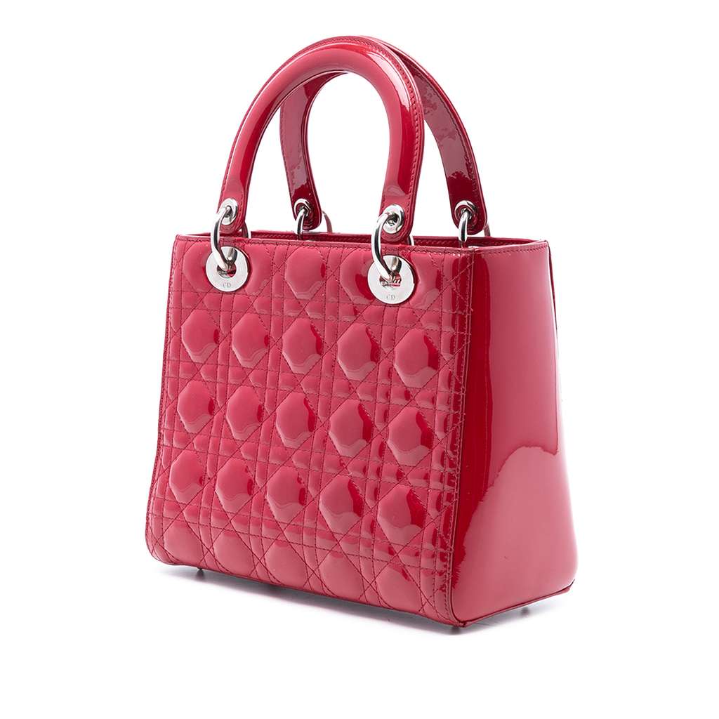 Dior Medium Patent Cannage Lady Dior - 2