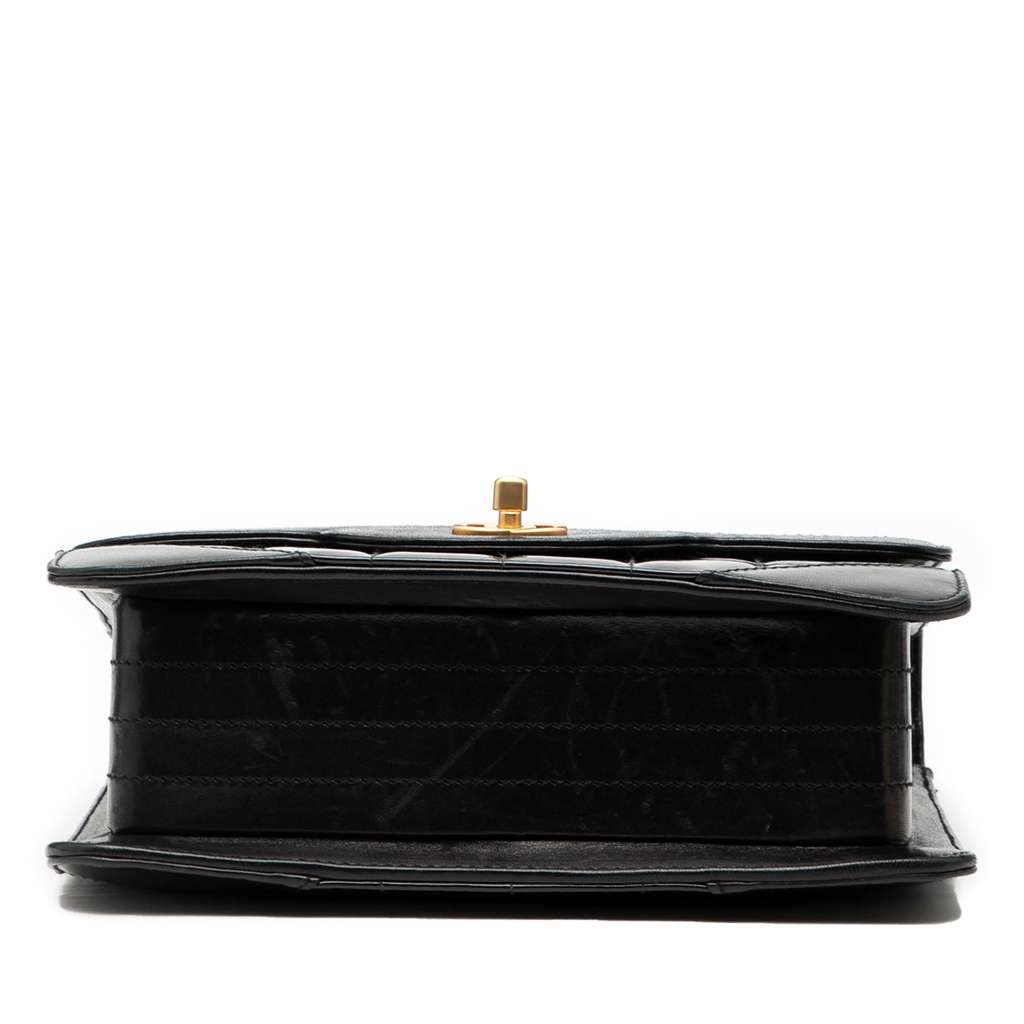 Chanel CC Chocolate Bar Patent and Lambskin Square Flap - 3