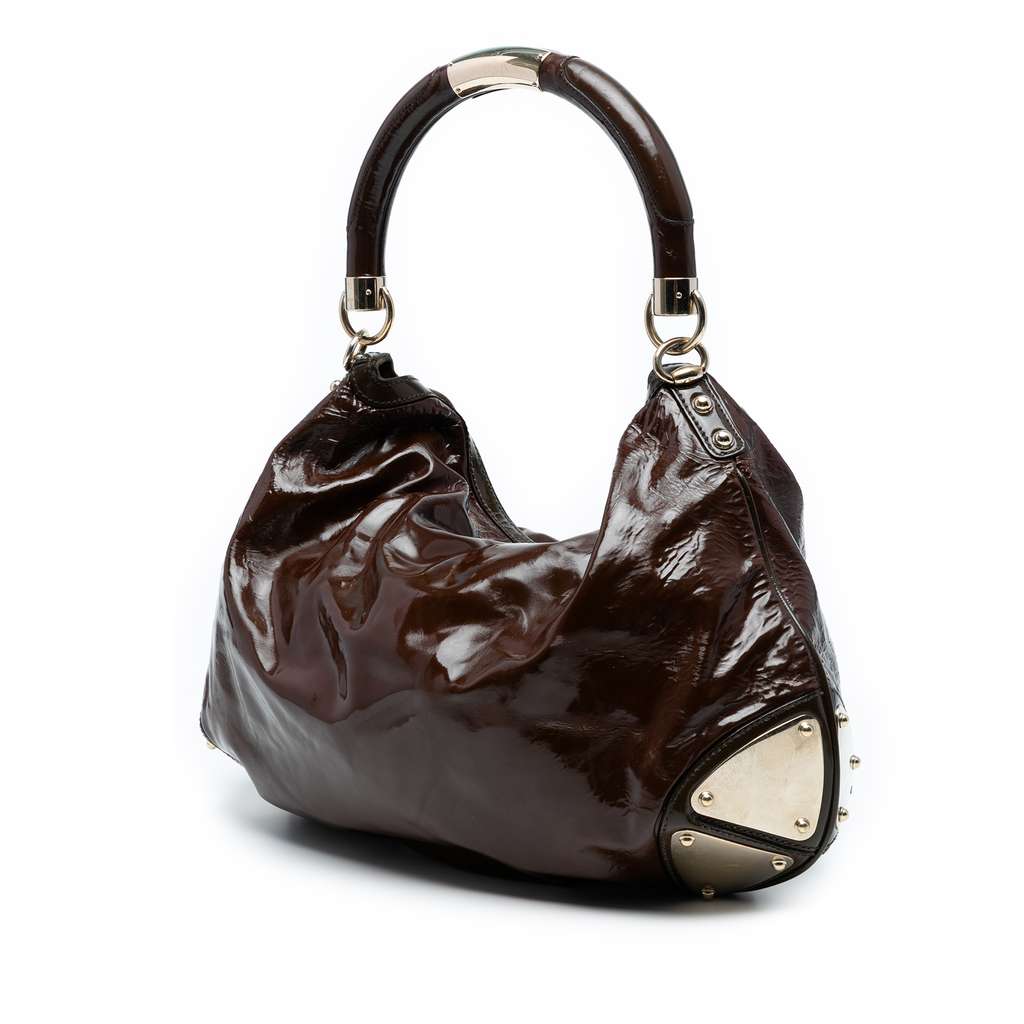 Gucci Large Patent Indy Hobo - 2