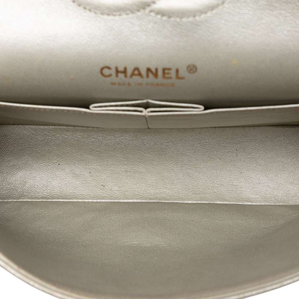 Chanel Medium Classic Iridescent Lambskin Double Flap - 4
