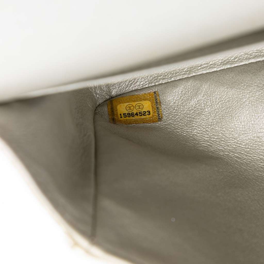 Chanel Medium Classic Iridescent Lambskin Double Flap - 5