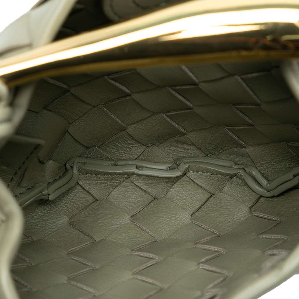 Bottega Veneta Baby Lambskin Intrecciato Sardine - 4