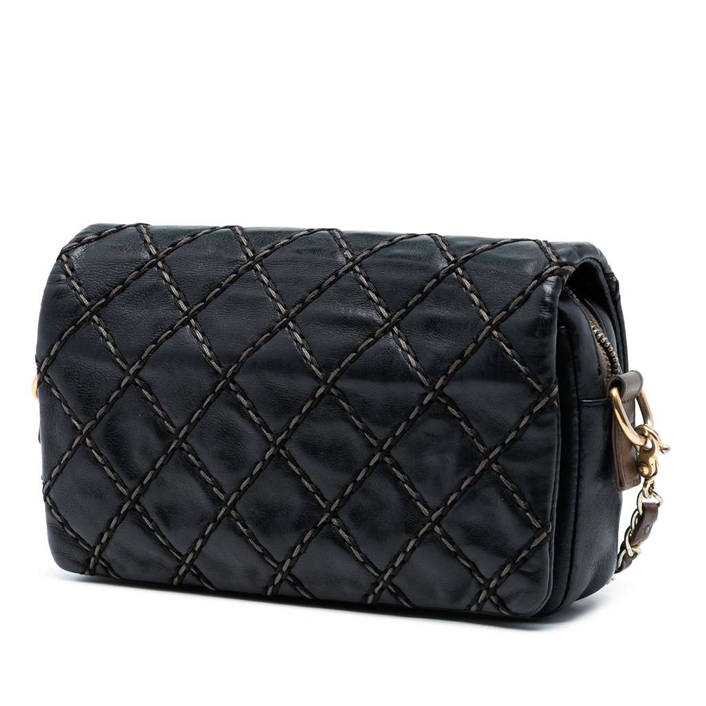 Chanel Small Paris Dallas Quilted Calfskin Chic Stitch Flap - 2