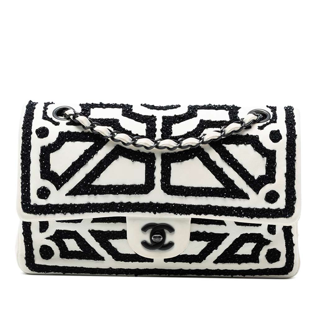 Chanel Medium Embroidered Lambskin Garden of Versailles Double Flap